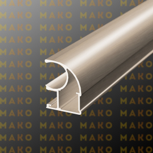 Профиль вертикальный асимметричный MS125 Шампань браш (A59)